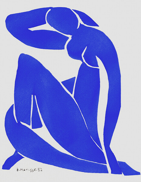 アンリ・マティス《ブルー・ヌードⅡ》の絵